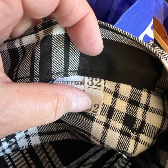 Tiger of London 32”x32” black and white plaid zip bondage pants. - Picture 9 of 10